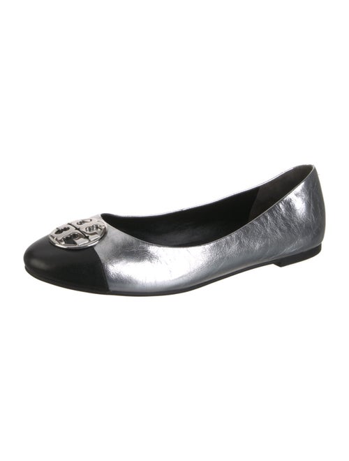 Tory Burch Leather Bow Accents Ballet Flats