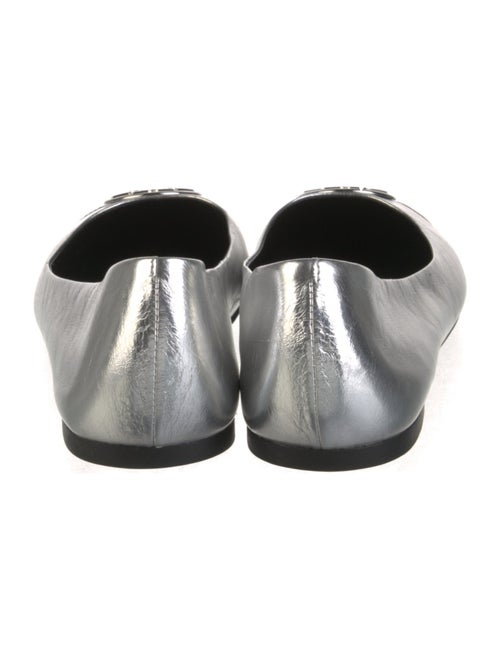 Tory Burch Leather Bow Accents Ballet Flats
