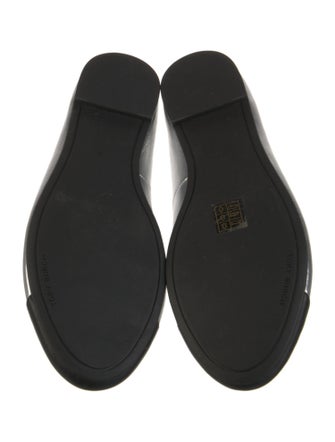 Tory Burch Leather Bow Accents Ballet Flats