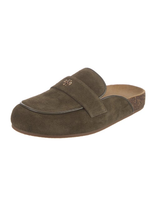 Tory Burch Suede Bow Accents Mules