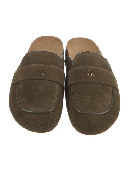 Tory Burch Suede Bow Accents Mules