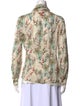 Tory Burch Silk Floral Print Blouse