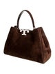 Tory Burch Suede Top Handle Bag