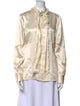 Tory Burch Silk Mock Neck Blouse