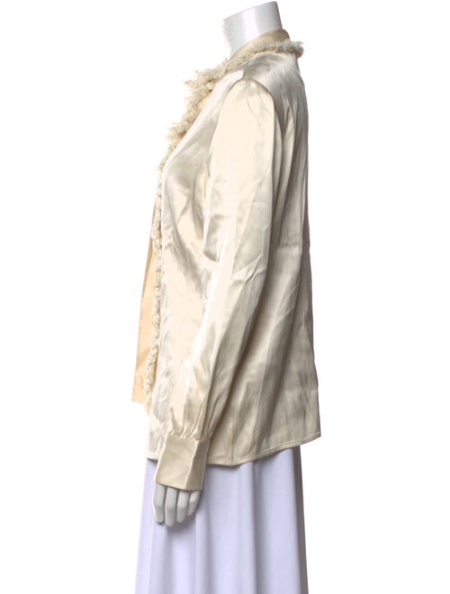 Tory Burch Silk Mock Neck Blouse