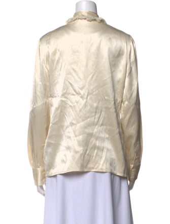 Tory Burch Silk Mock Neck Blouse