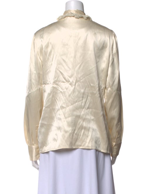 Tory Burch Silk Mock Neck Blouse