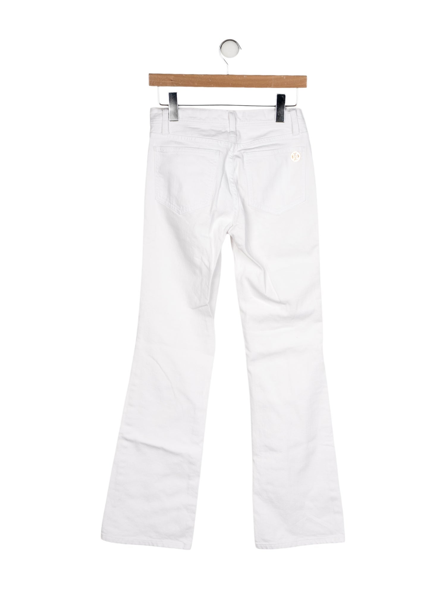 Tory Burch Mid-Rise Wide Leg Jeans