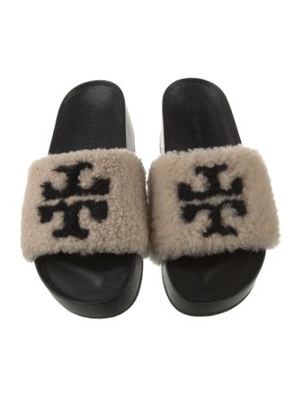 Tory Burch Shearling Slides