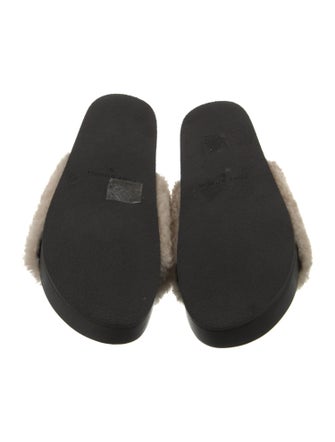 Tory Burch Shearling Slides