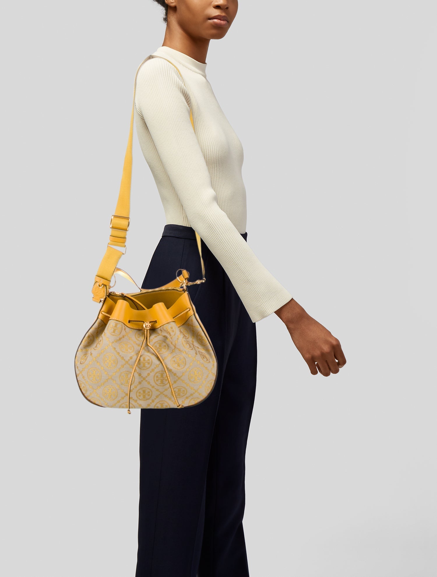 Tory Burch Canvas Bucket Bag