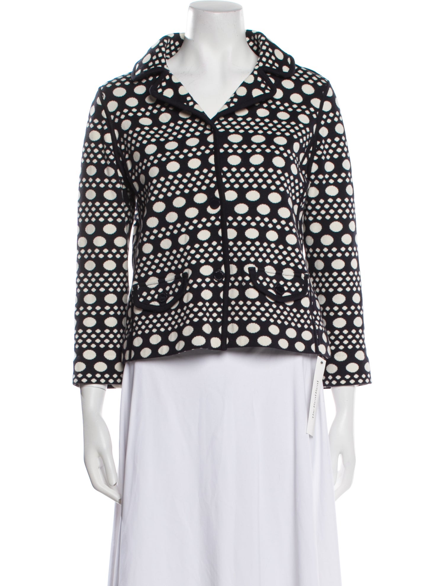 Tory Burch Polka Dot Print Blazer