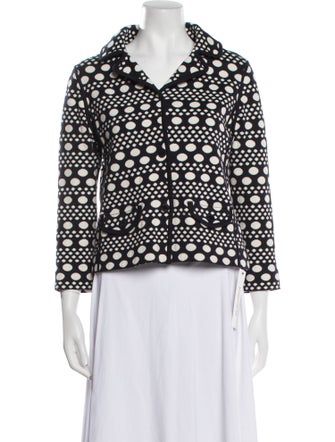 Tory Burch Polka Dot Print Blazer