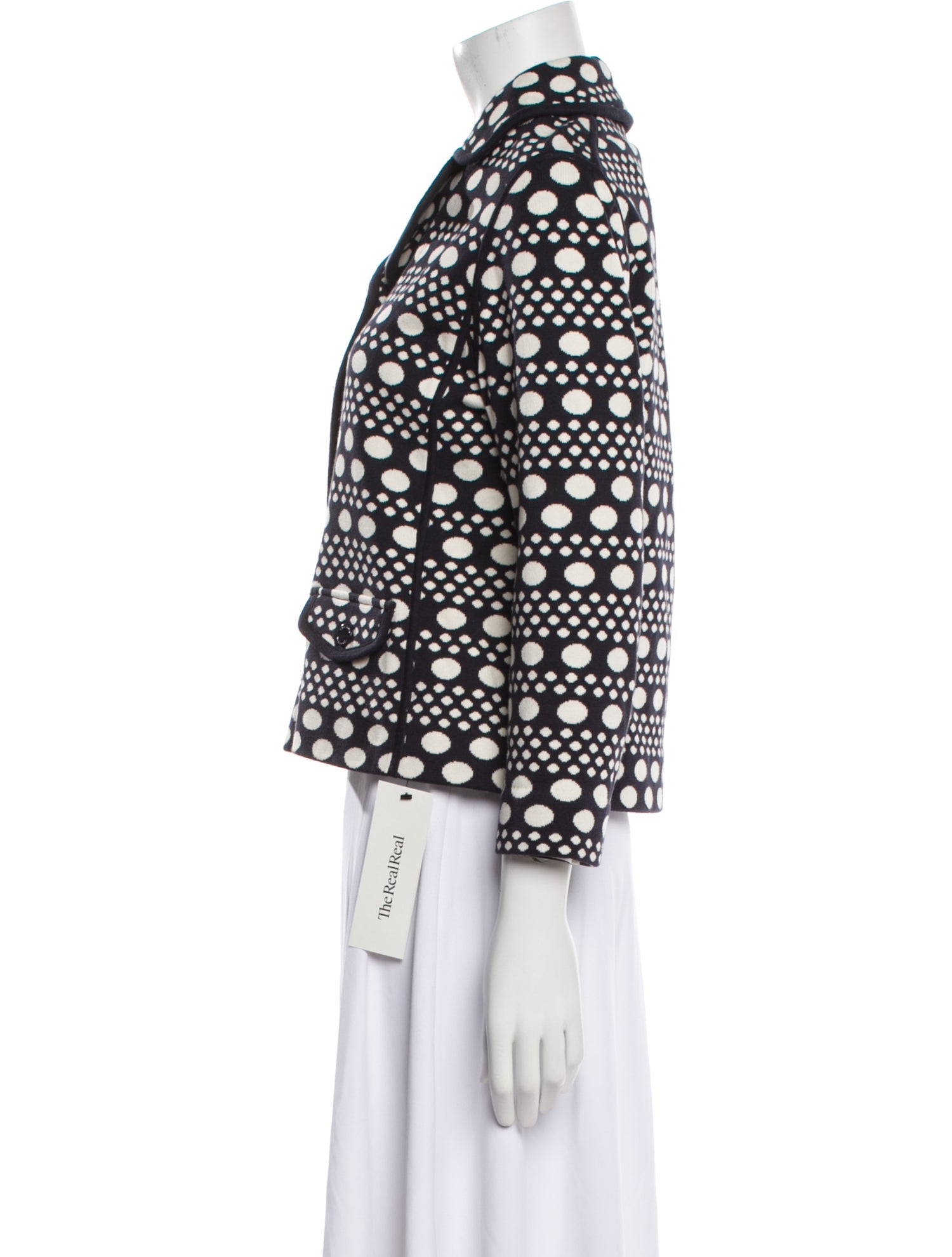 Tory Burch Polka Dot Print Blazer