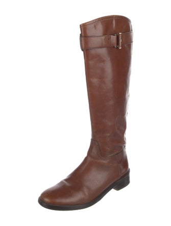 Tory Burch Leather Riding Boots