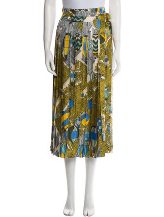 Tory Burch Silk Midi Length Skirt