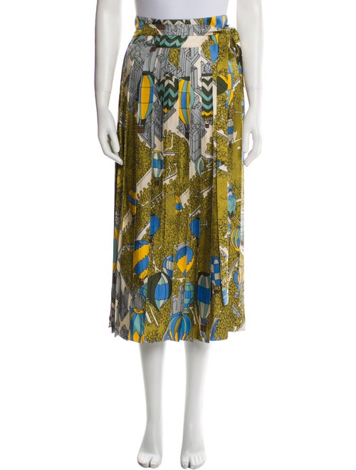 Tory Burch Silk Midi Length Skirt