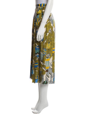 Tory Burch Silk Midi Length Skirt