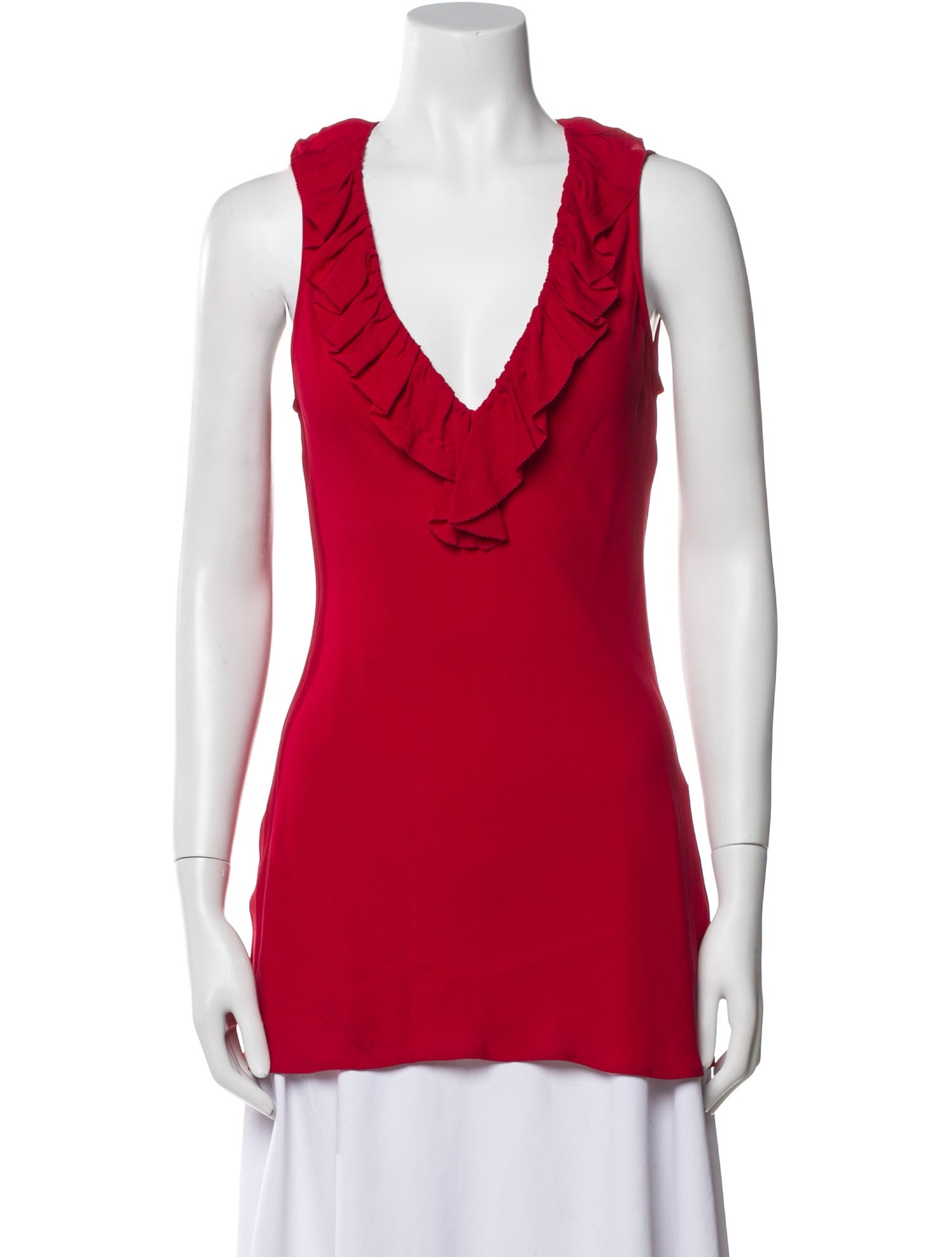 Tory Burch Silk V-Neck Top