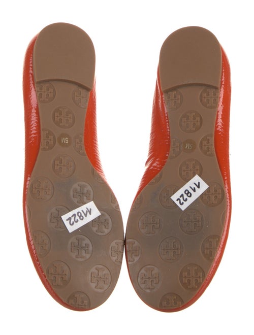 Tory Burch Patent Leather Lasercut Accents Ballet Flats