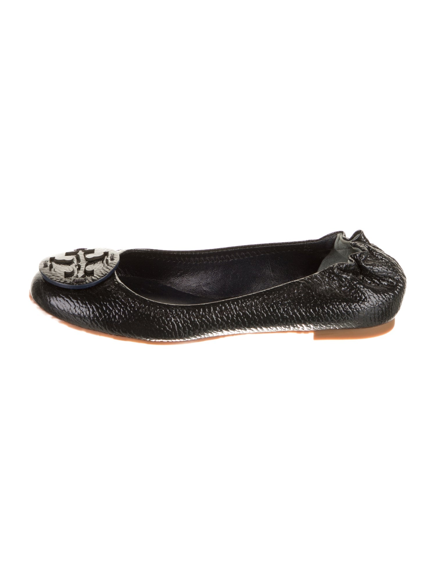 Tory Burch Patent Leather Lasercut Accents Ballet Flats