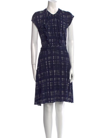 Tory Burch Plaid Print Mini Dress