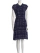 Tory Burch Plaid Print Mini Dress