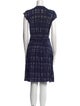 Tory Burch Plaid Print Mini Dress