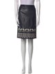 Tory Burch Leather Knee-Length Skirt