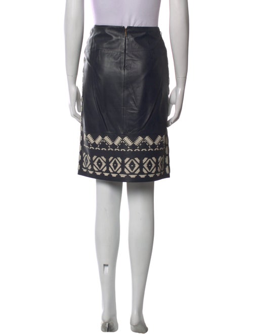 Tory Burch Leather Knee-Length Skirt