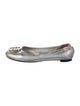 Tory Burch Girls Flat Metallic Ballet Shoes