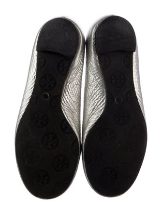 Tory Burch Girls Flat Metallic Ballet Shoes