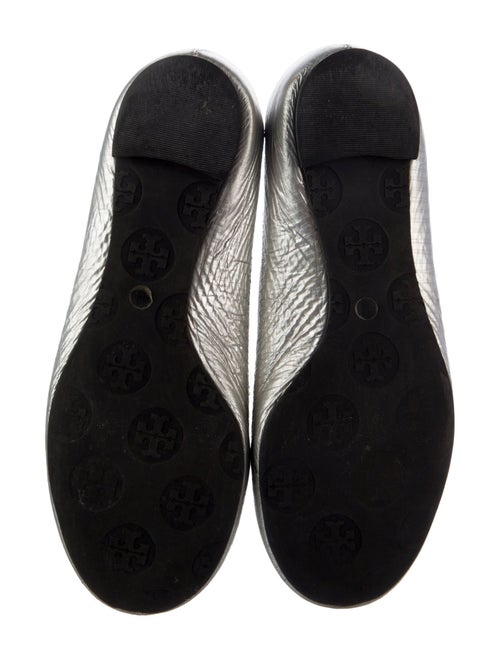 Tory Burch Girls Flat Metallic Ballet Shoes