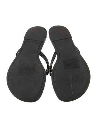 Tory Burch Leather Flip Flops