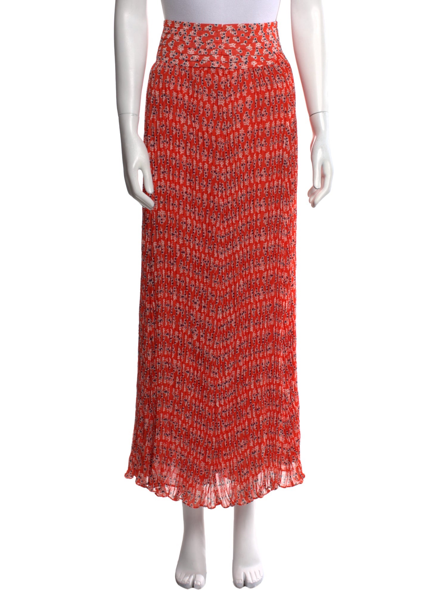 Tory Burch Floral Print Midi Length Skirt