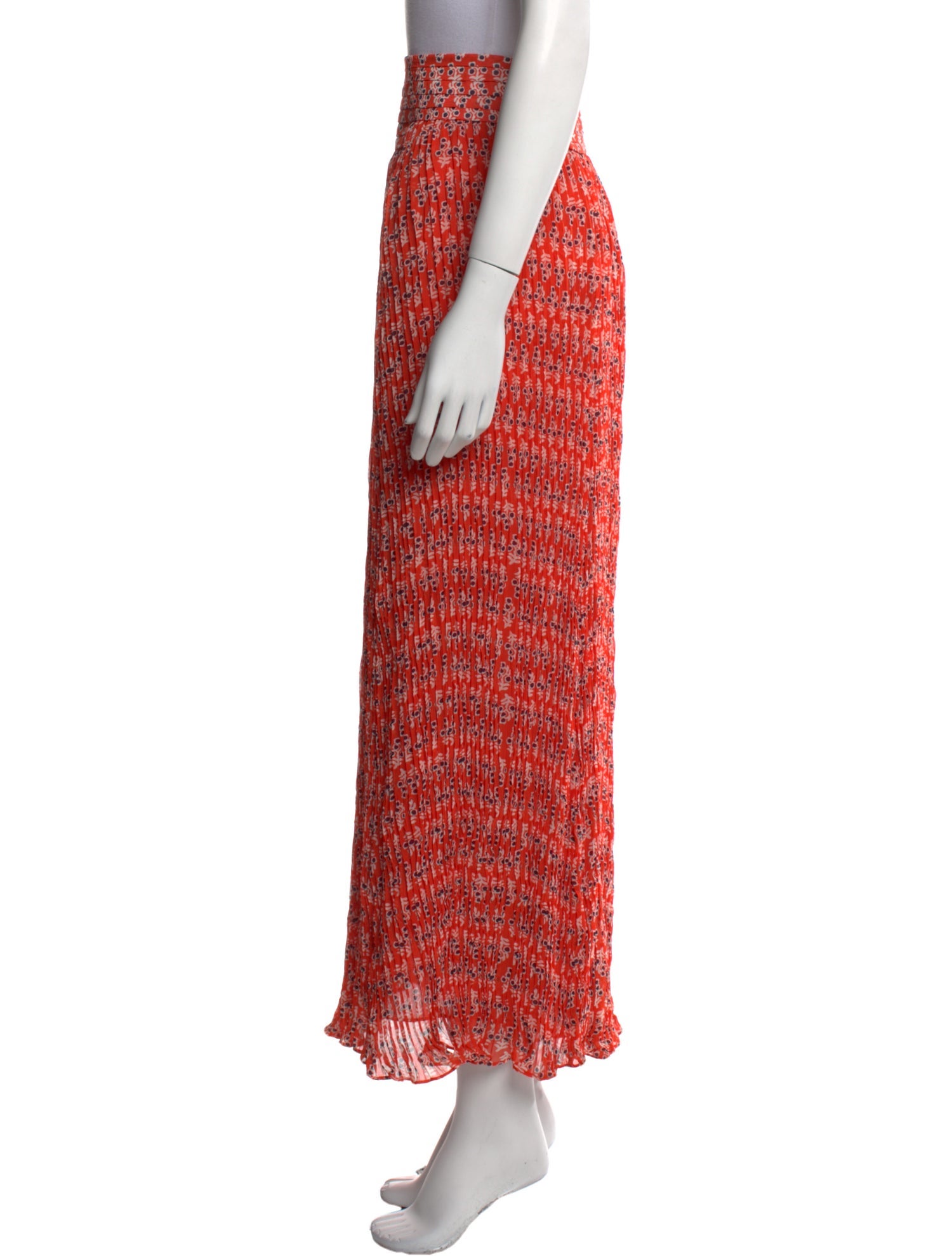 Tory Burch Floral Print Midi Length Skirt