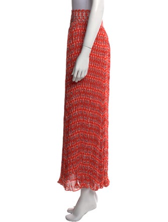 Tory Burch Floral Print Midi Length Skirt