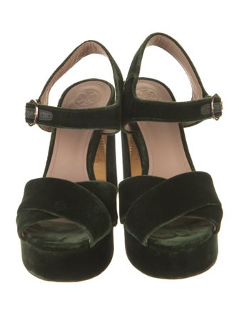 Tory Burch Velvet Slingback Sandals