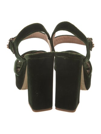 Tory Burch Velvet Slingback Sandals