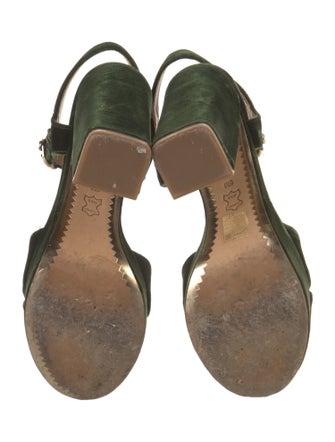 Tory Burch Velvet Slingback Sandals