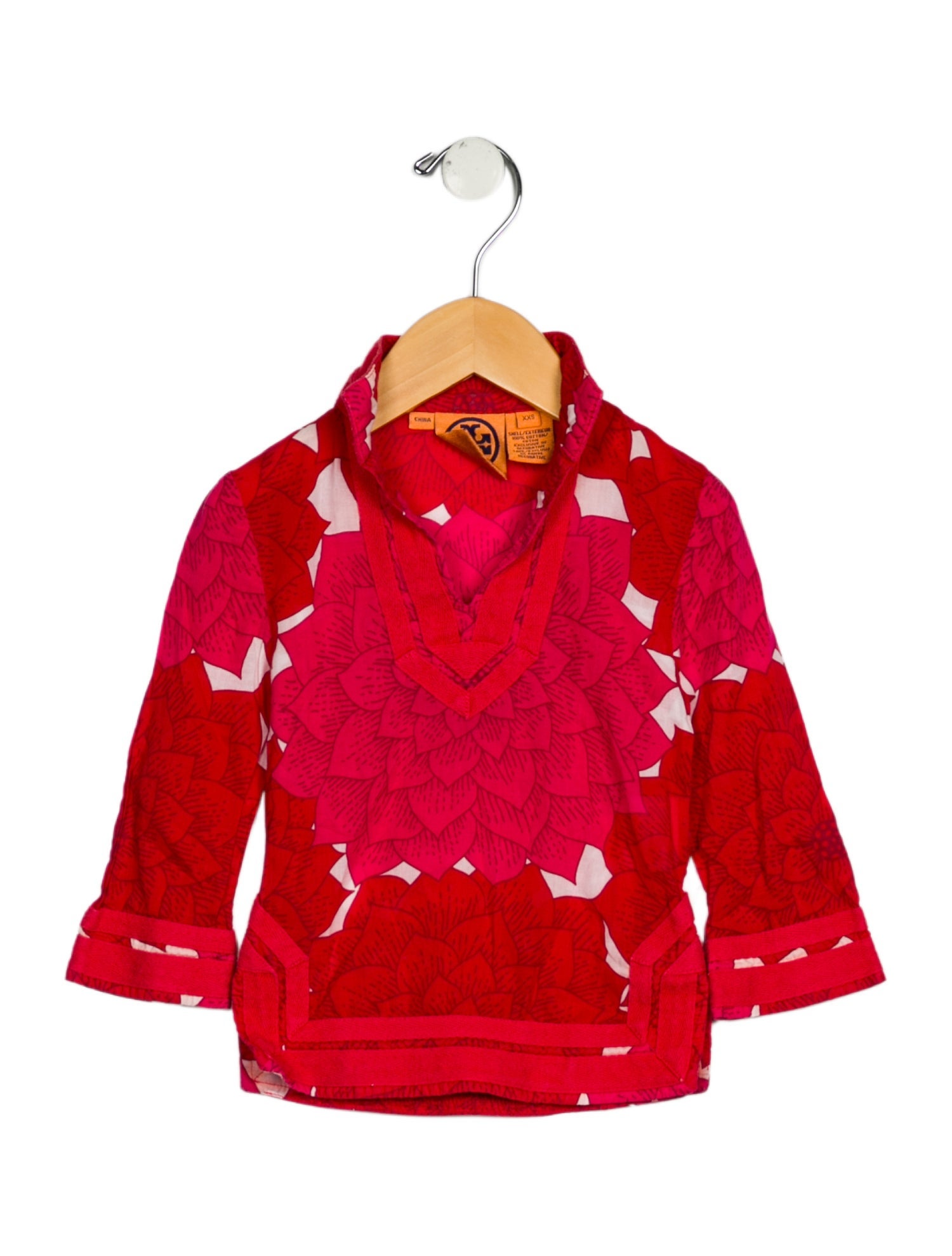 Tory Burch Girl's Long Sleeve Dress Shirt