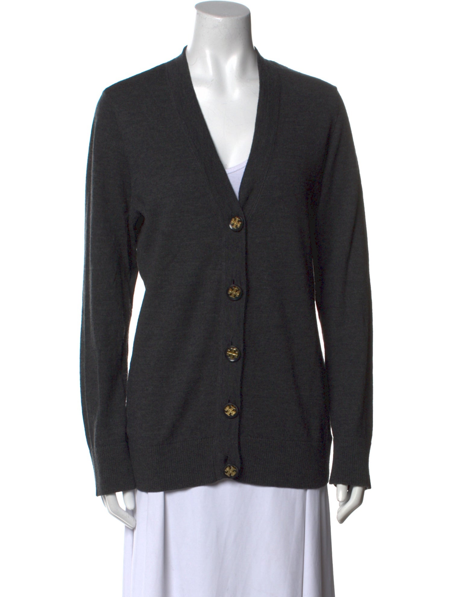 Tory Burch Merino Wool V-Neck Sweater