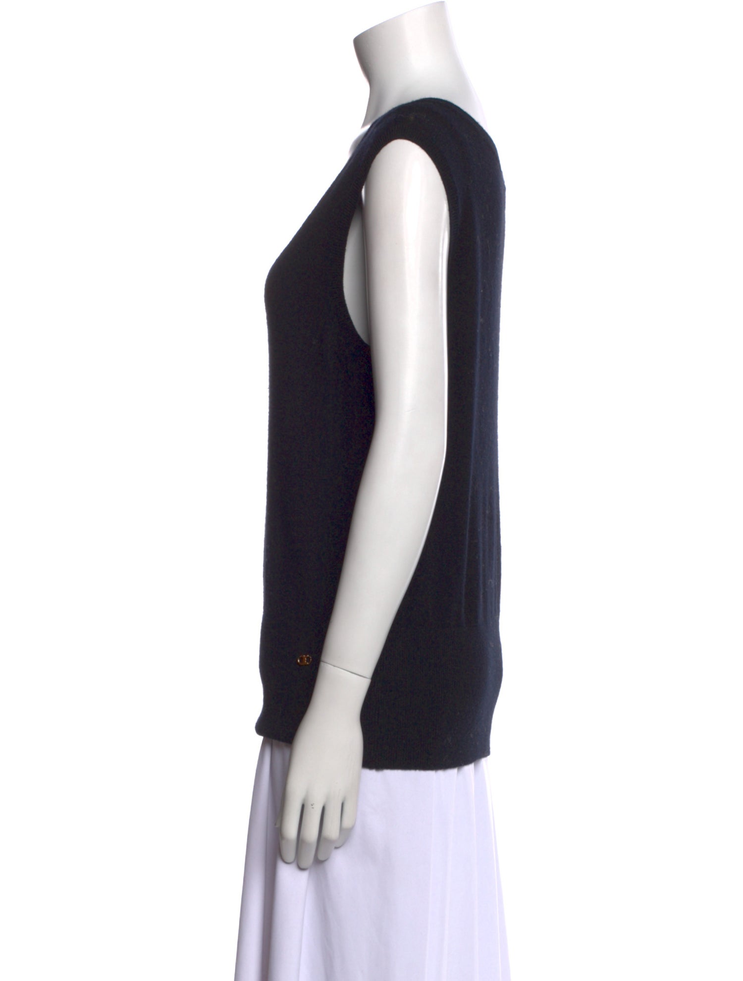 Tory Burch Merino Wool V-Neck Top