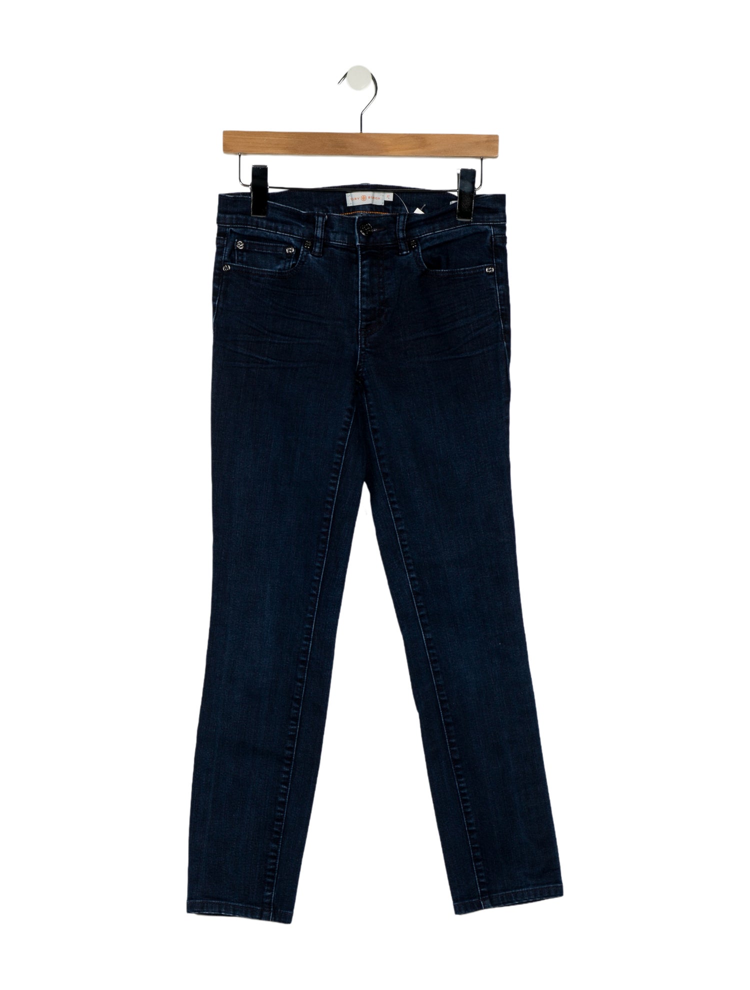 Tory Burch Mid-Rise Skinny Leg Jeans