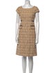 Tory Burch Plaid Print Knee-Length Dress