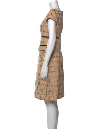 Tory Burch Plaid Print Knee-Length Dress