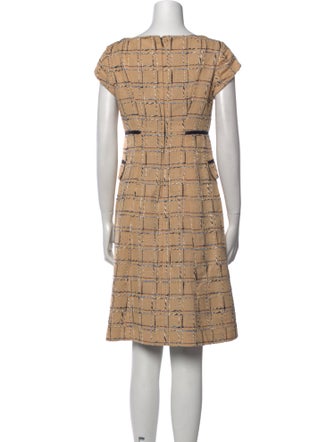 Tory Burch Plaid Print Knee-Length Dress