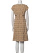 Tory Burch Plaid Print Knee-Length Dress