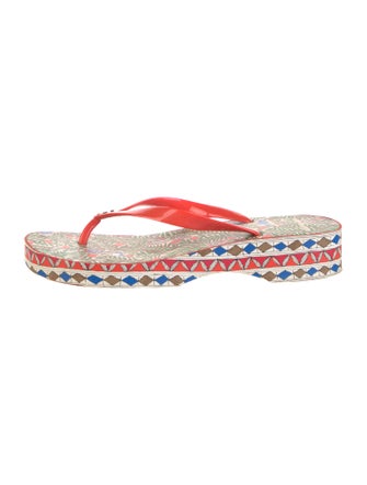 Tory Burch Rubber Printed Flip Flops
