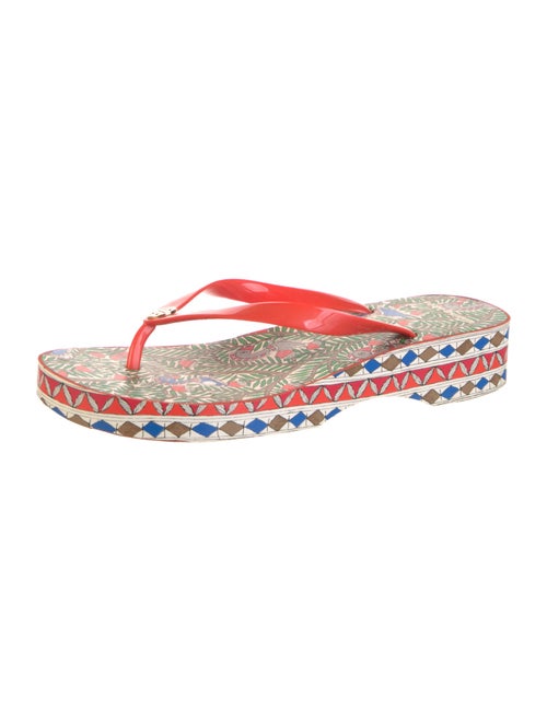 Tory Burch Rubber Printed Flip Flops